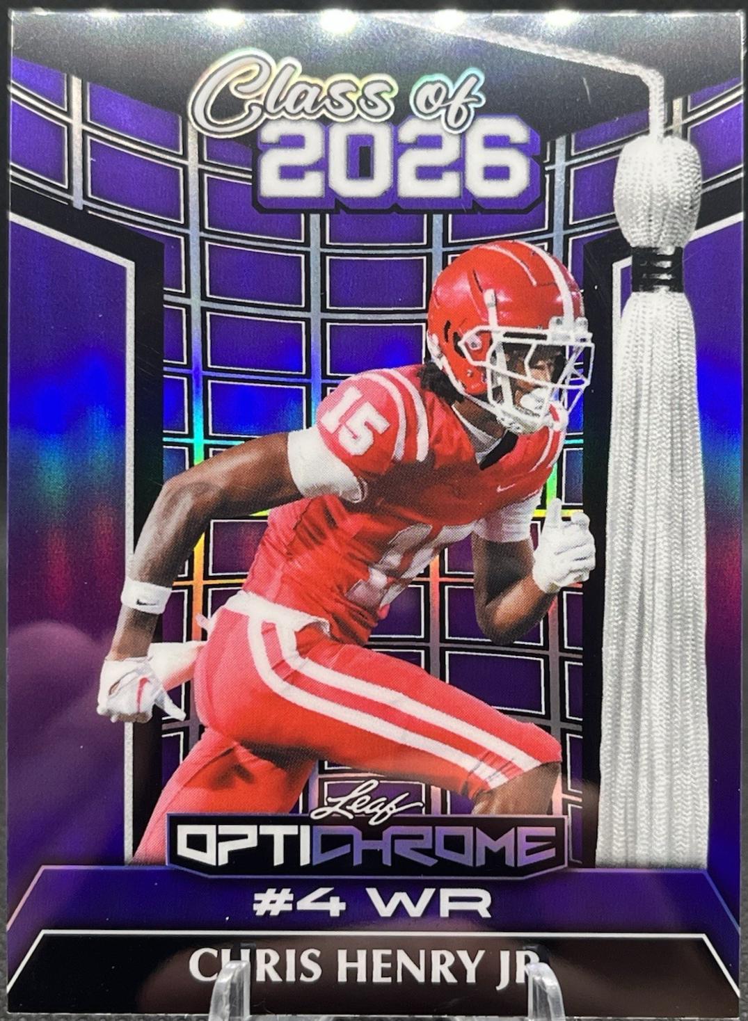 Chris Henry Jr. [Prismatic Purple] #26B-3