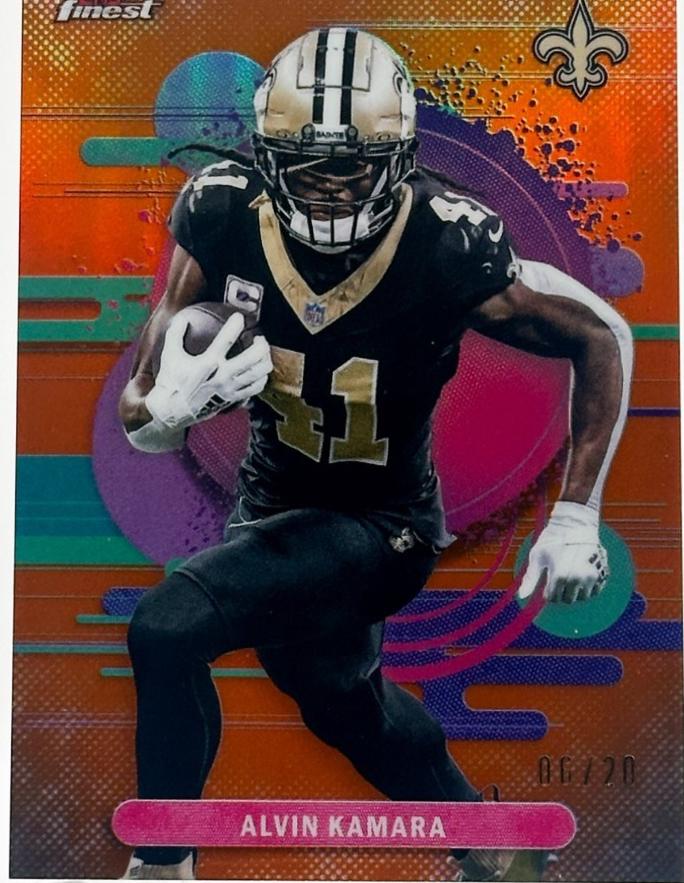 Alvin Kamara [Orange Refractor] #160