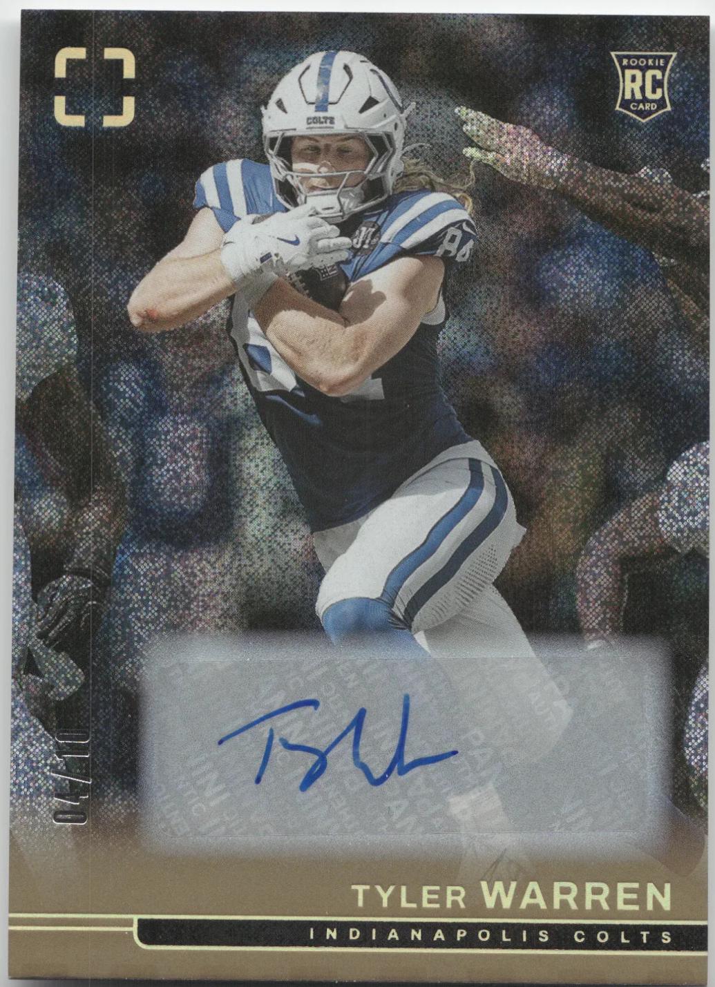 Tyler Warren [Gold Rookie Autograph] #128