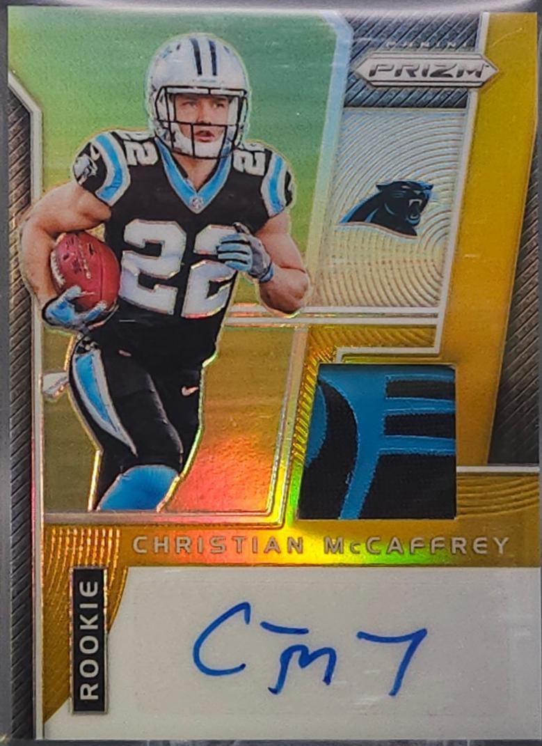 Christian McCaffrey [Gold Mojo Prizm] #RPA-CM