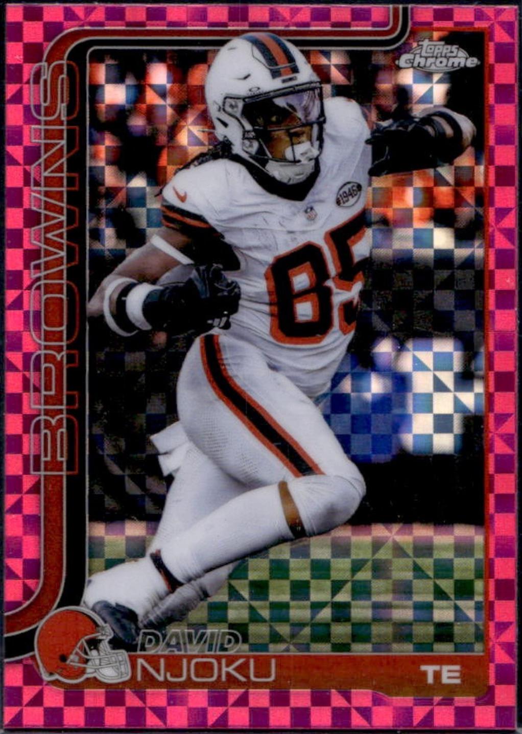 David Njoku [X-Fractor Pink] #69