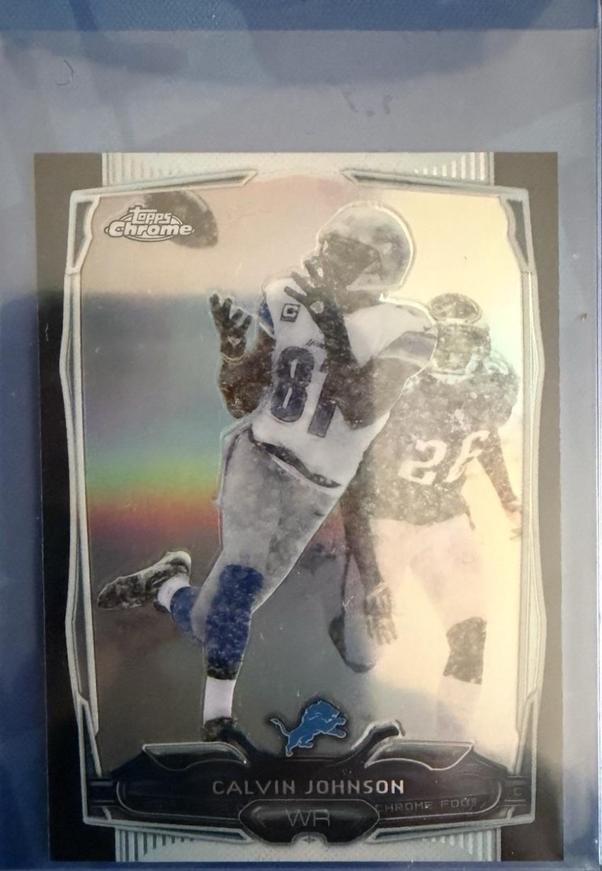 Calvin Johnson [White Jersey Black Refractor] #98