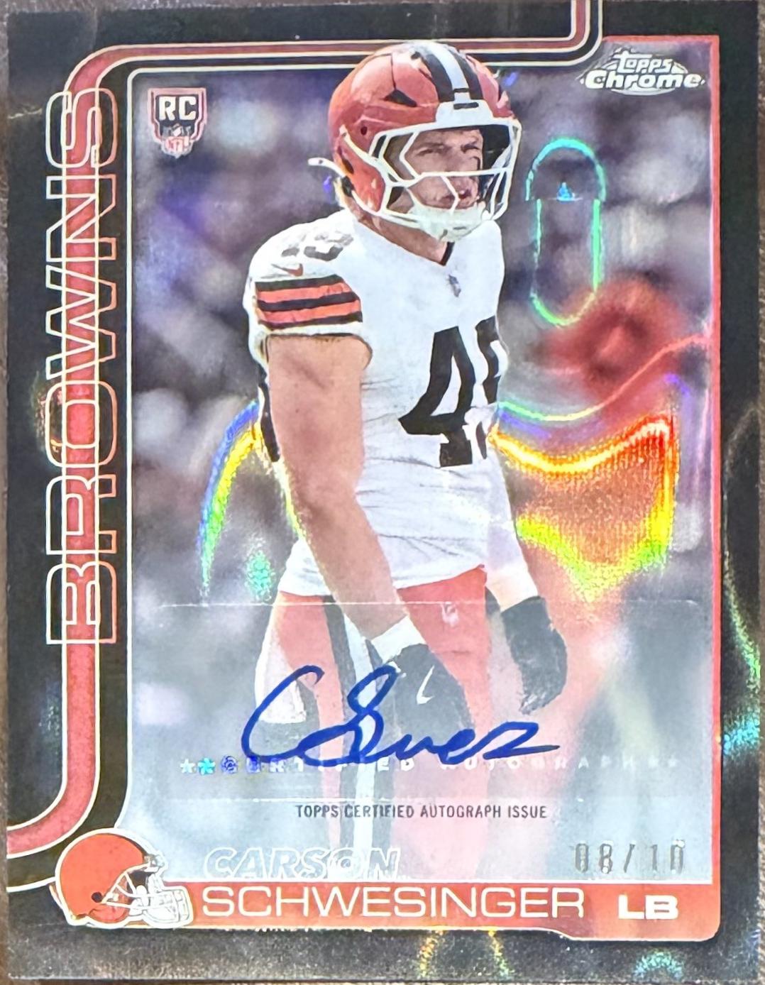 Carson Schwesinger [Black Lava Refractor] #RRA-CSC