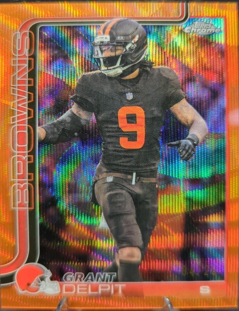 Grant Delpit [Orange Wave Refractor] #66
