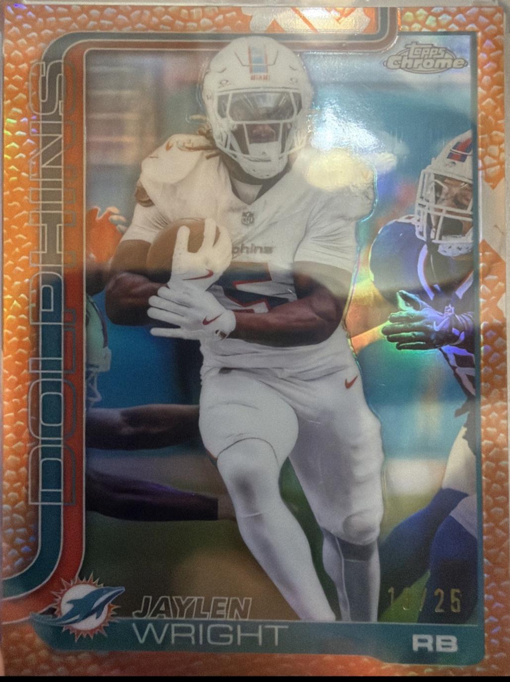 Jaylen Wright [Orange Wave Refractor] #190