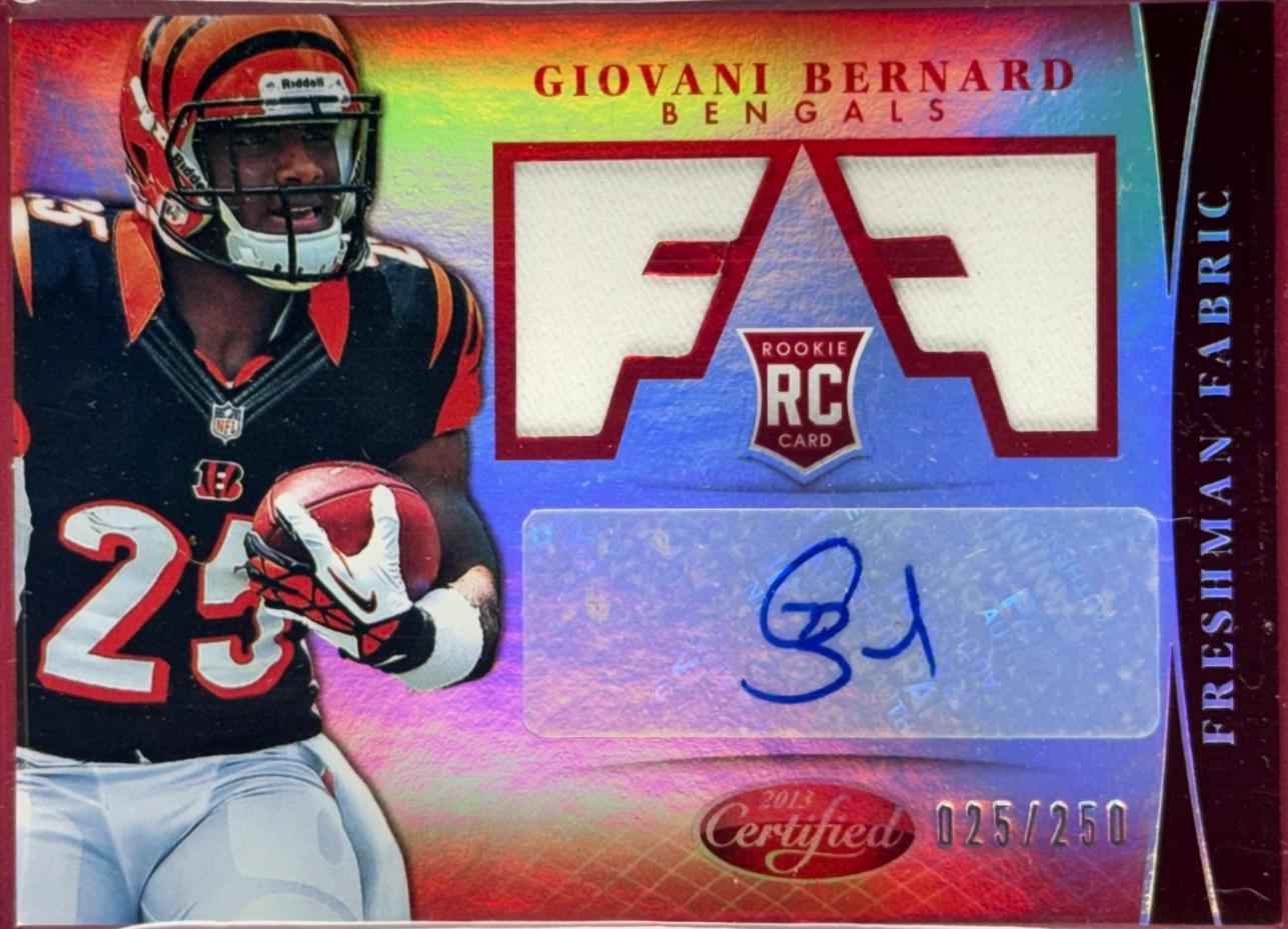 Giovani Bernard [Mirror Red Autograph] #312