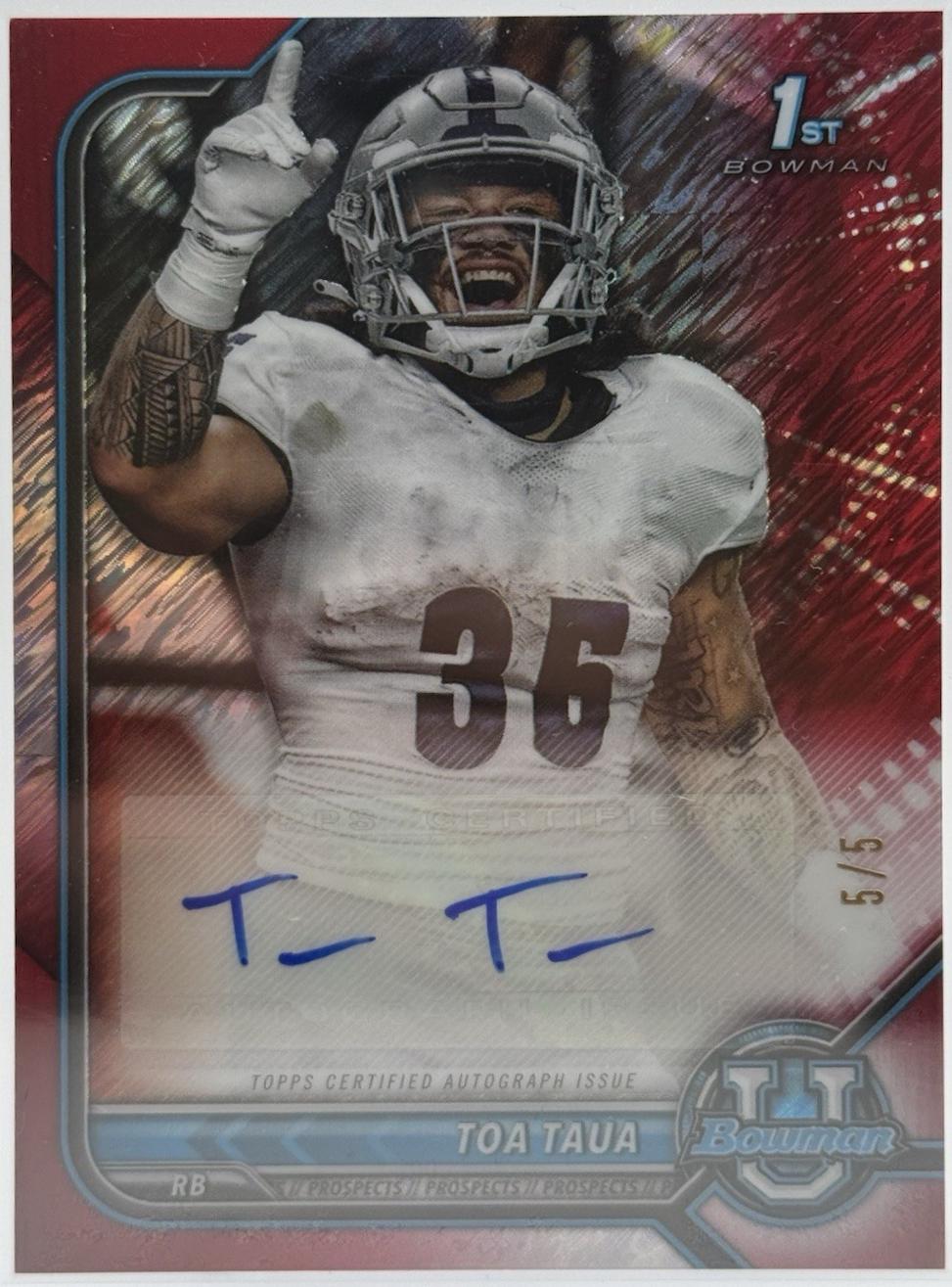 Toa Taua [Red Shimmer Refractor] #BCPA-TTA