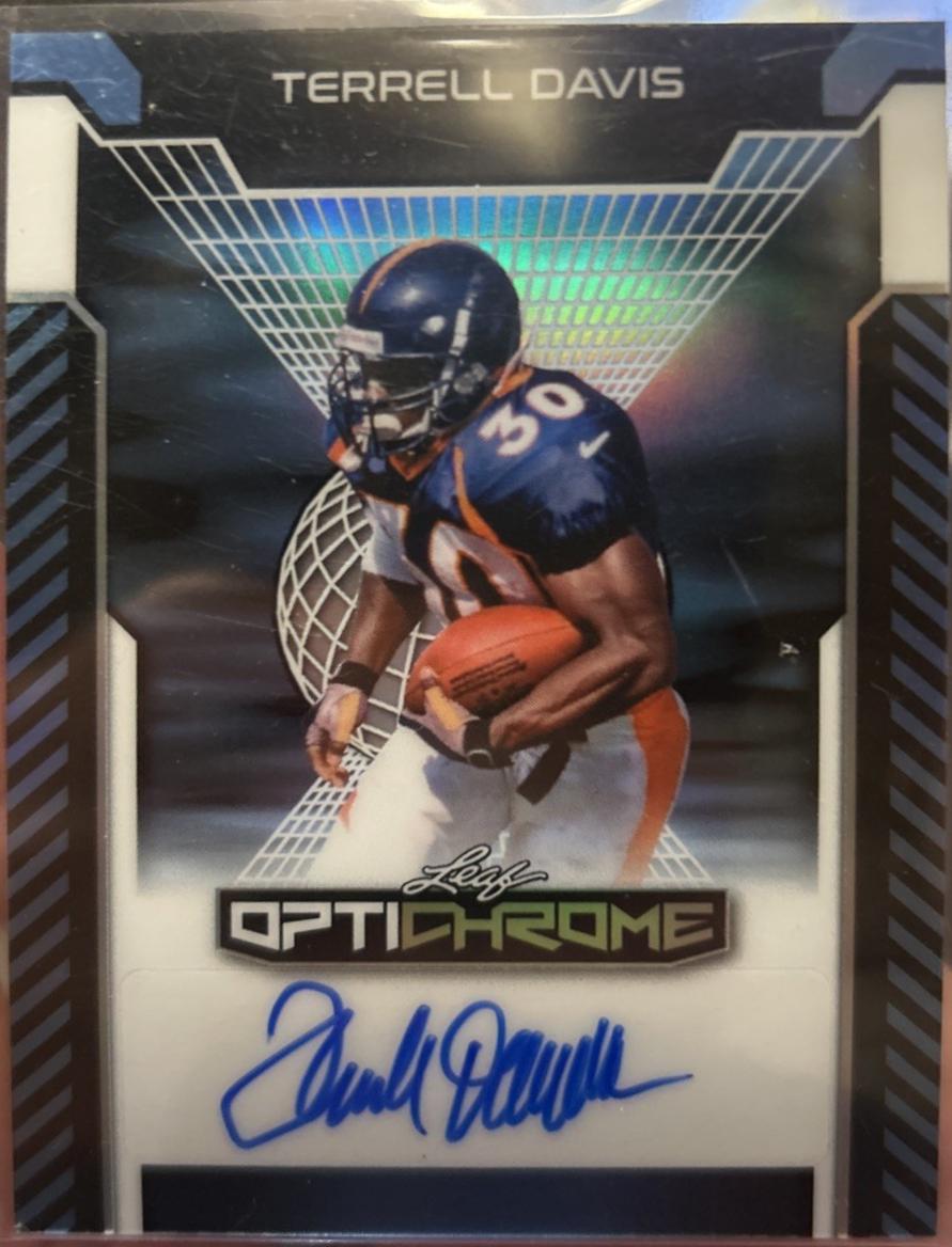 Terrell Davis [Blue Prismatic] #BA-TD1