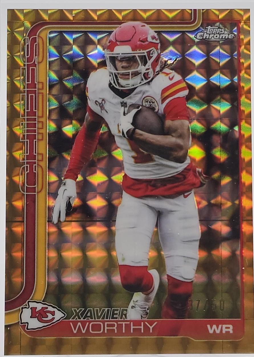 Xavier Worthy [Gold Geometric Refractor] #145