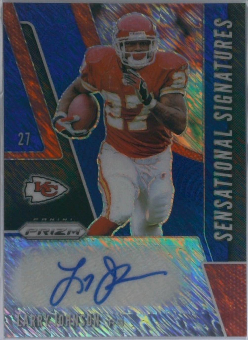 Larry Johnson [Blue Shimmer Prizm] #SE-LAJ