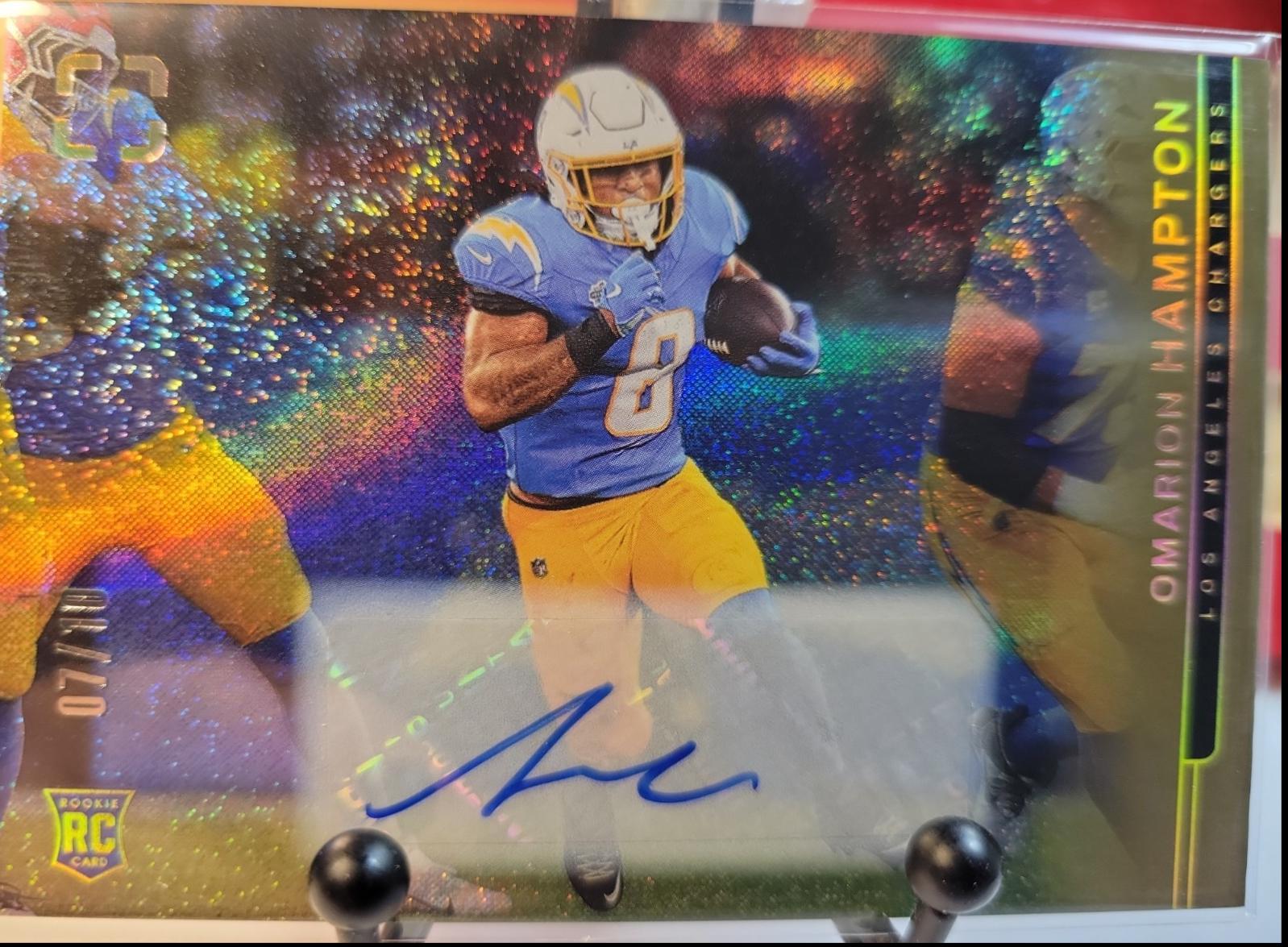 Omarion Hampton [Gold Rookie Autograph] #177