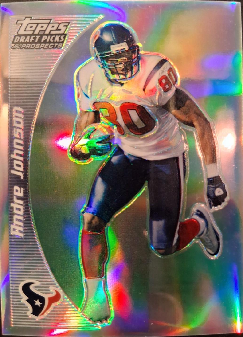 Andre Johnson [Chrome Black Refractor] #64