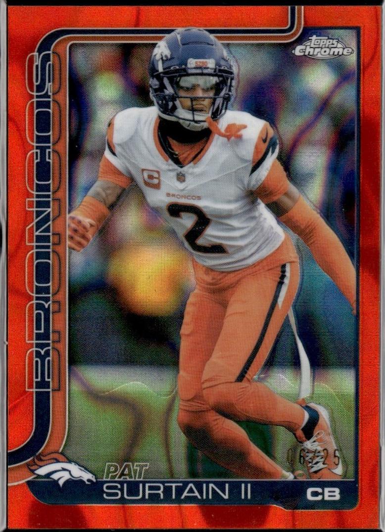 Pat Surtain II [Orange Lava Refractor] #93