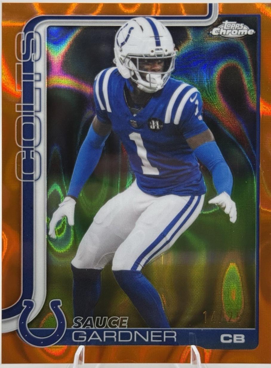 Sauce Gardner [Orange Wave Refractor] #242