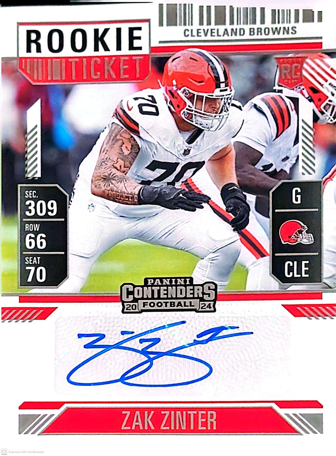 Zak Zinter [Autograph] #231