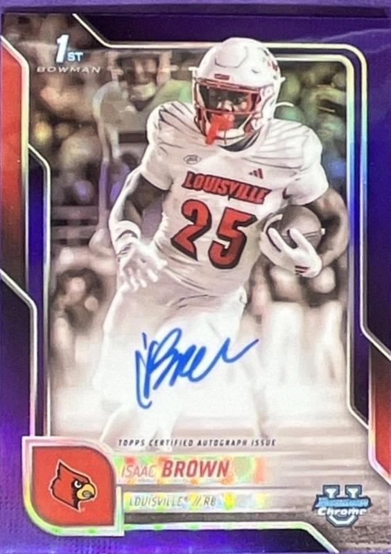 Isaac Brown [Purple Refractor] #BCA-IB