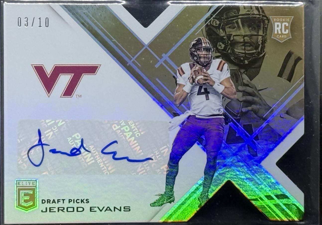 Jerod Evans [Autographs Gold Die Cut] #144