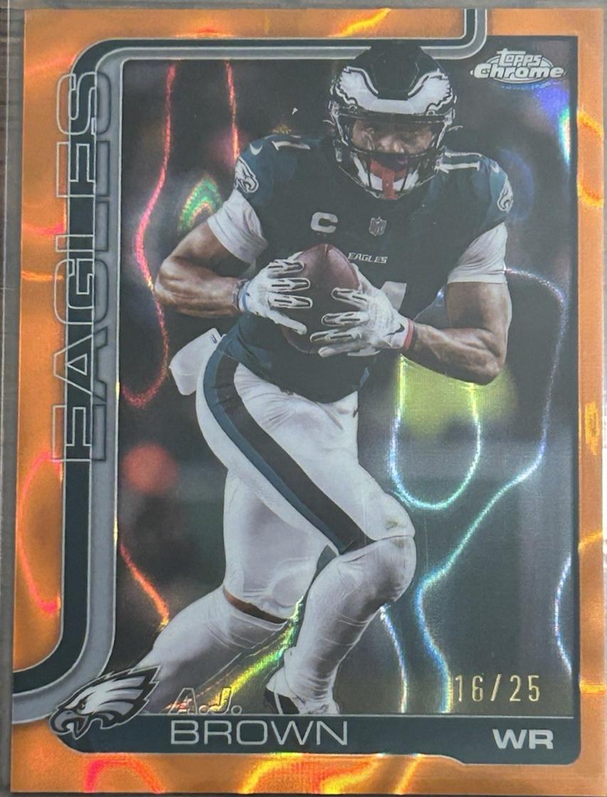 A.J. Brown [Orange Lava Refractor] #243