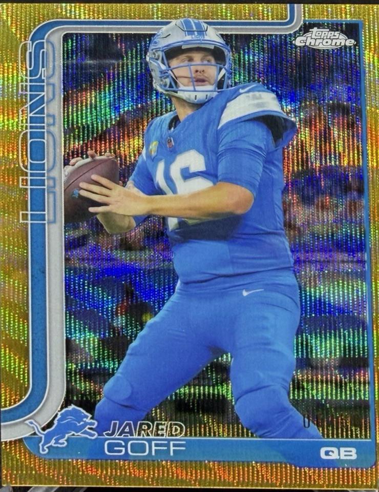 Jared Goff [Gold Wave Refractor] #102