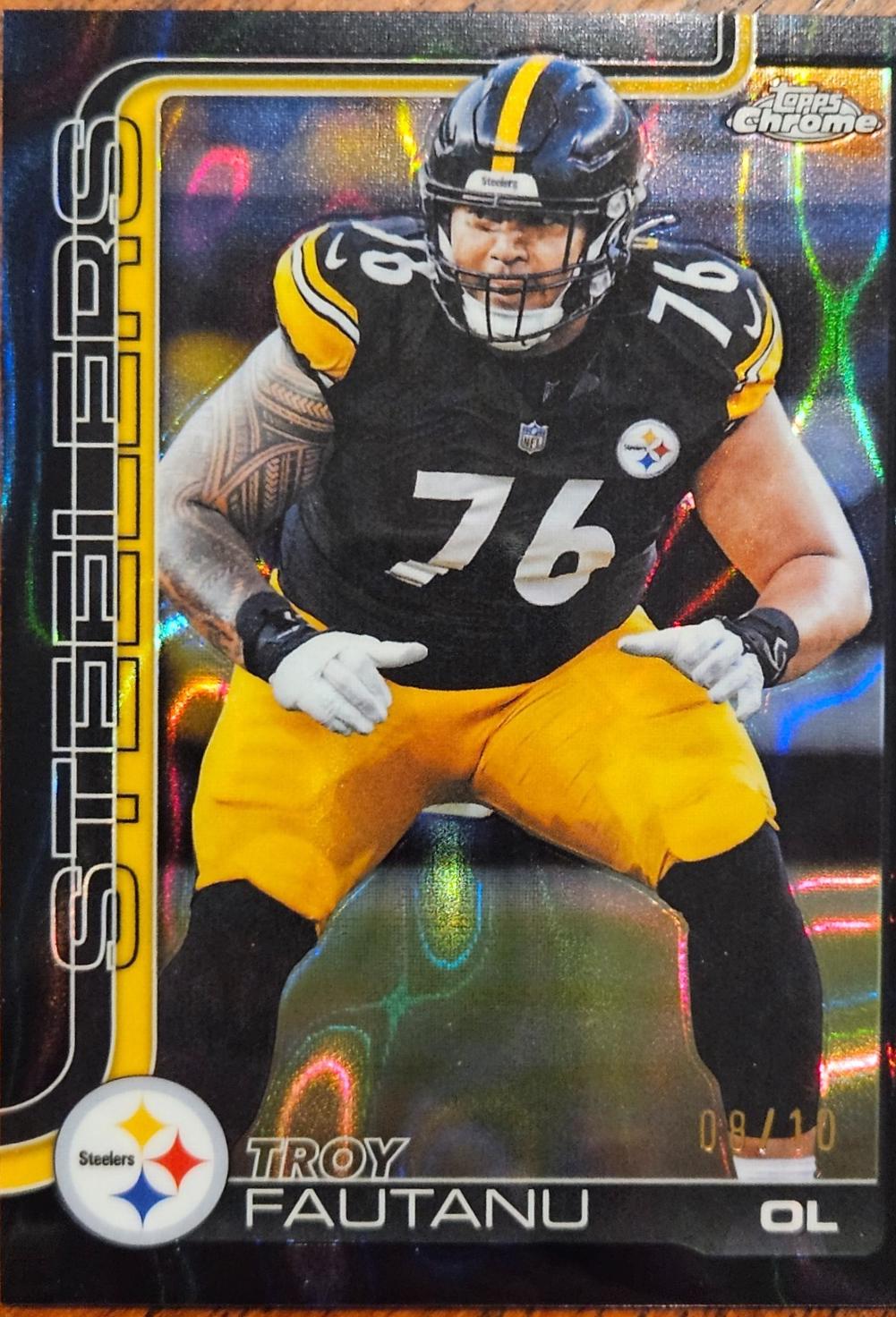 Troy Fautanu [Black Lava Refractor] #256