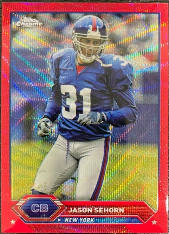 Jason Sehorn [Red Wave Refractor] #45
