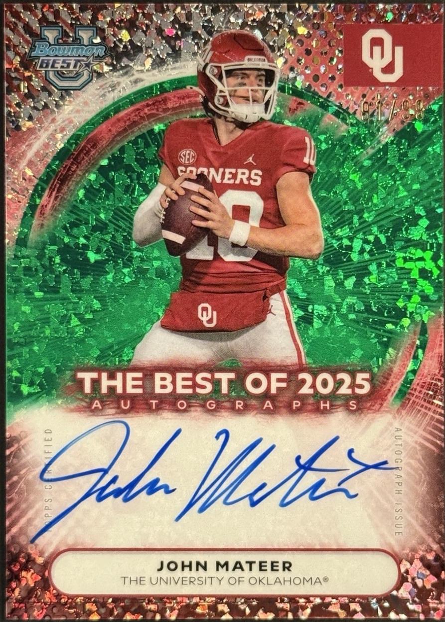 John Mateer [Green Mini-Diamond] #BOA-JMA