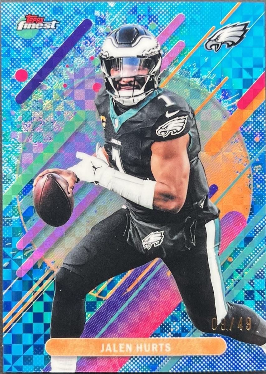 Jalen Hurts [Blue X-Fractor] #245