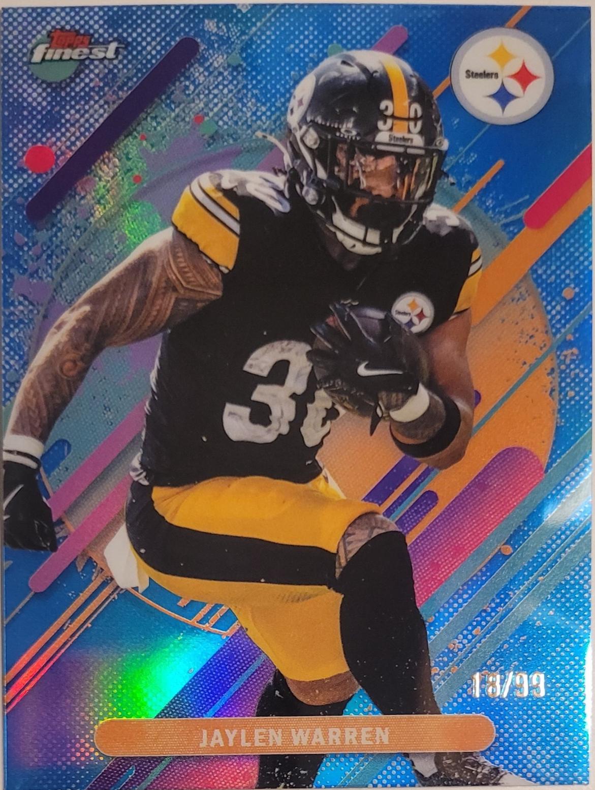 Jaylen Warren [Blue X-Fractor] #256