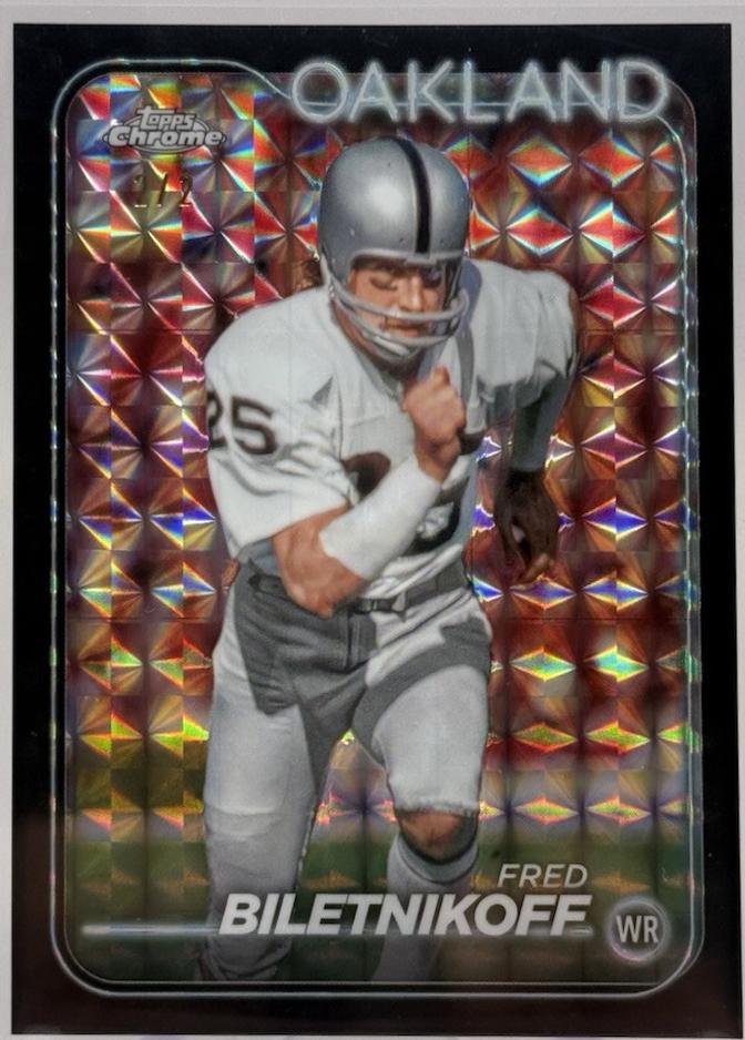 Fred Biletnikoff [Black Geometric] #152