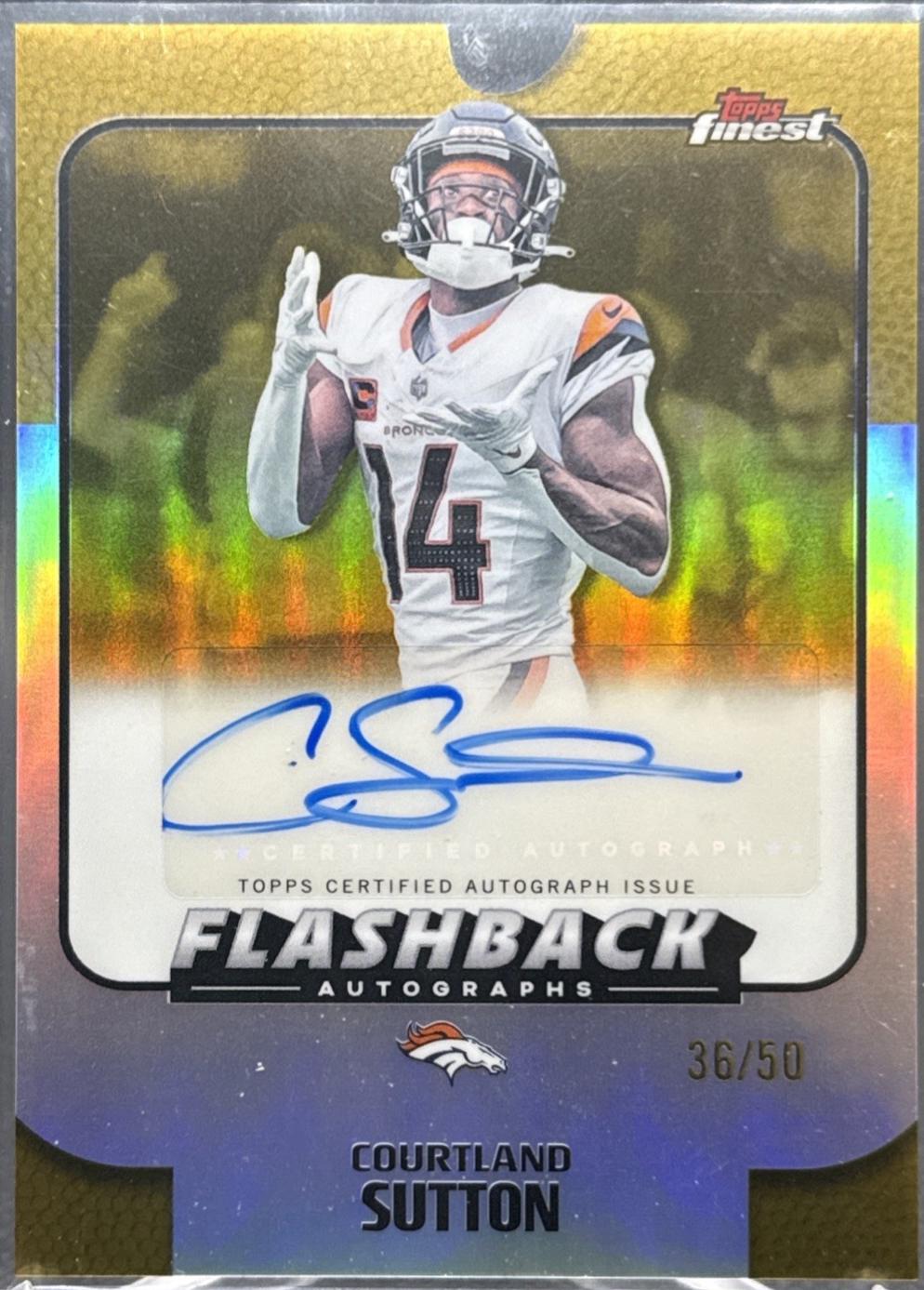 Courtland Sutton [Gold Geometric] #FBA-CS