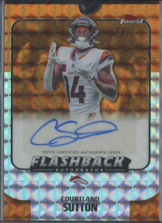 Courtland Sutton [Orange Geometric] #FBA-CS
