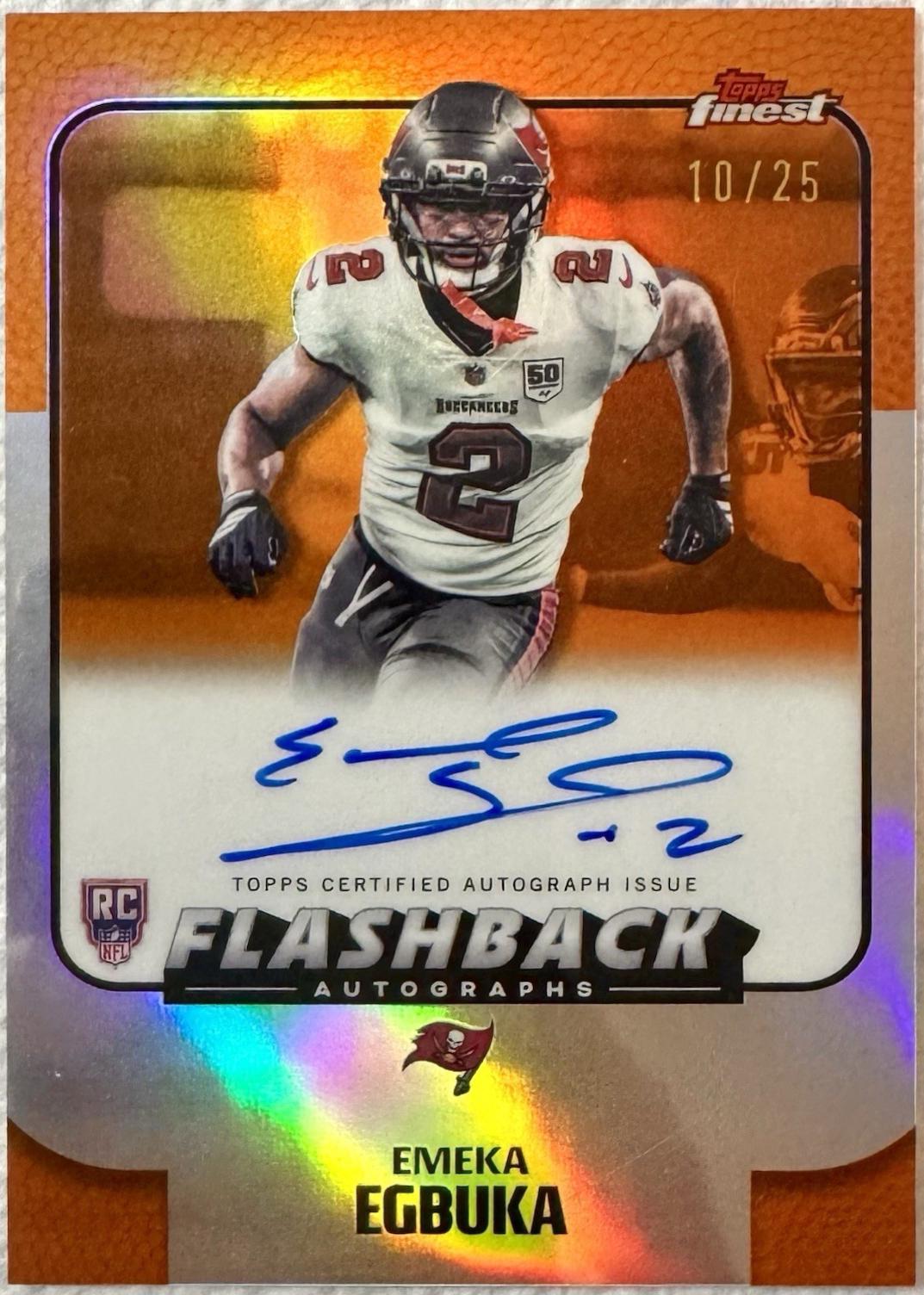 Emeka Egbuka [Orange Refractor] #FBA-EE