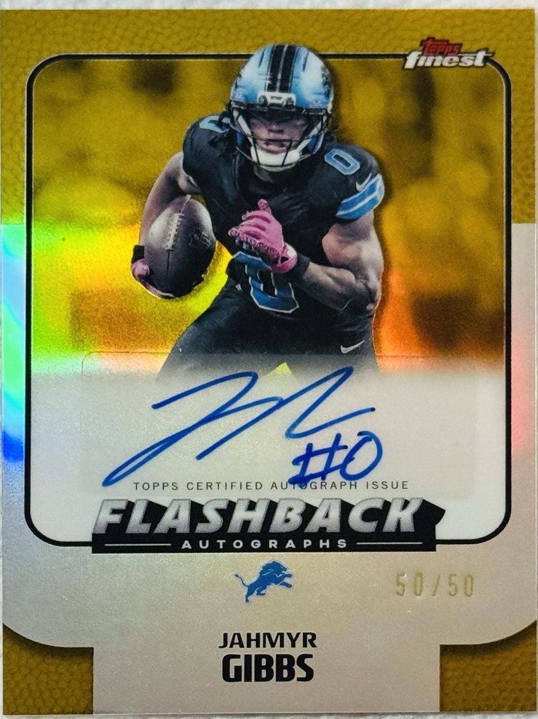 Jahmyr Gibbs [Gold Refractor] #FBA-JG
