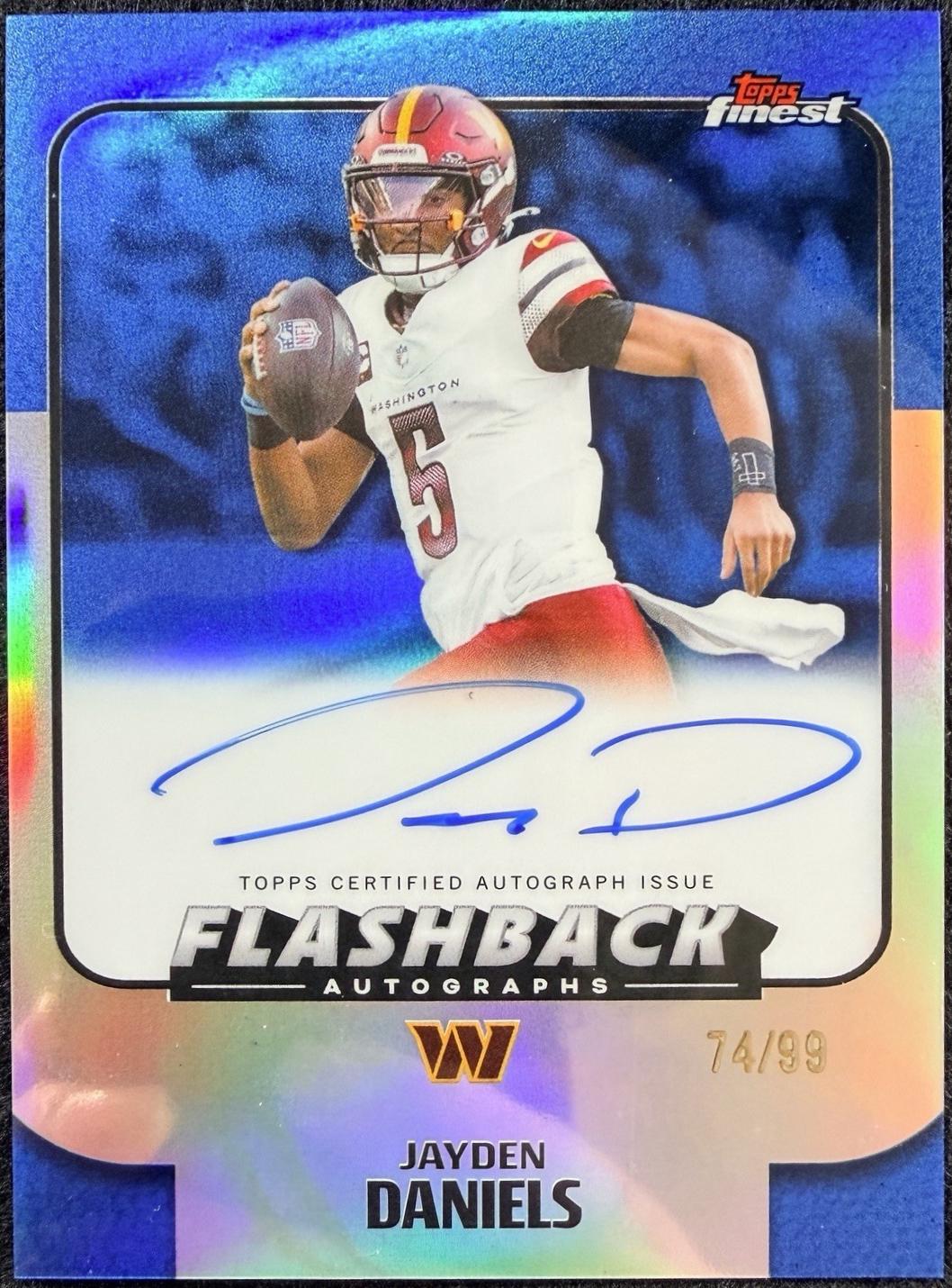 Jayden Daniels [Blue Refractor] #FBA-JD