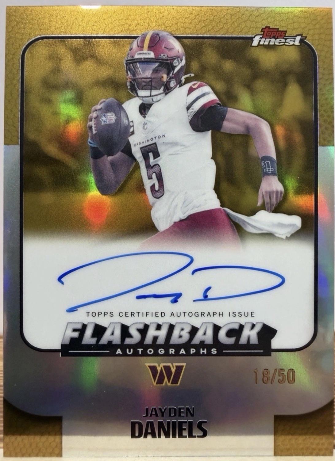 Jayden Daniels [Gold Refractor] #FBA-JD
