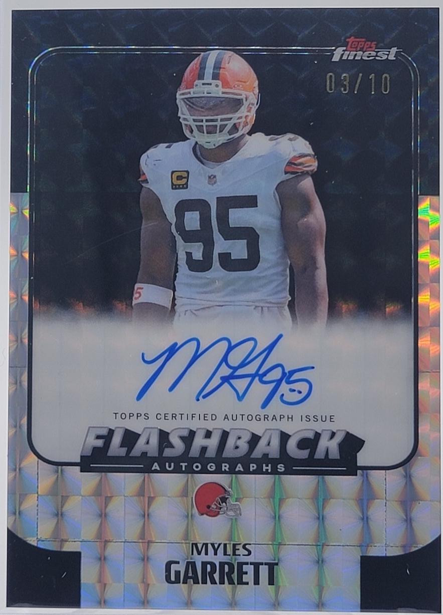 Myles Garrett [Black Geometric] #FBA-MG