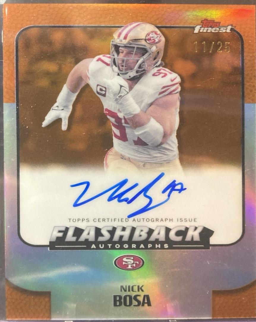 Nick Bosa [Orange Geometric] #FBA-NB