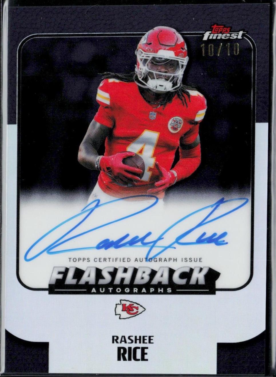 Rashee Rice [Black Refractor] #FBA-IP