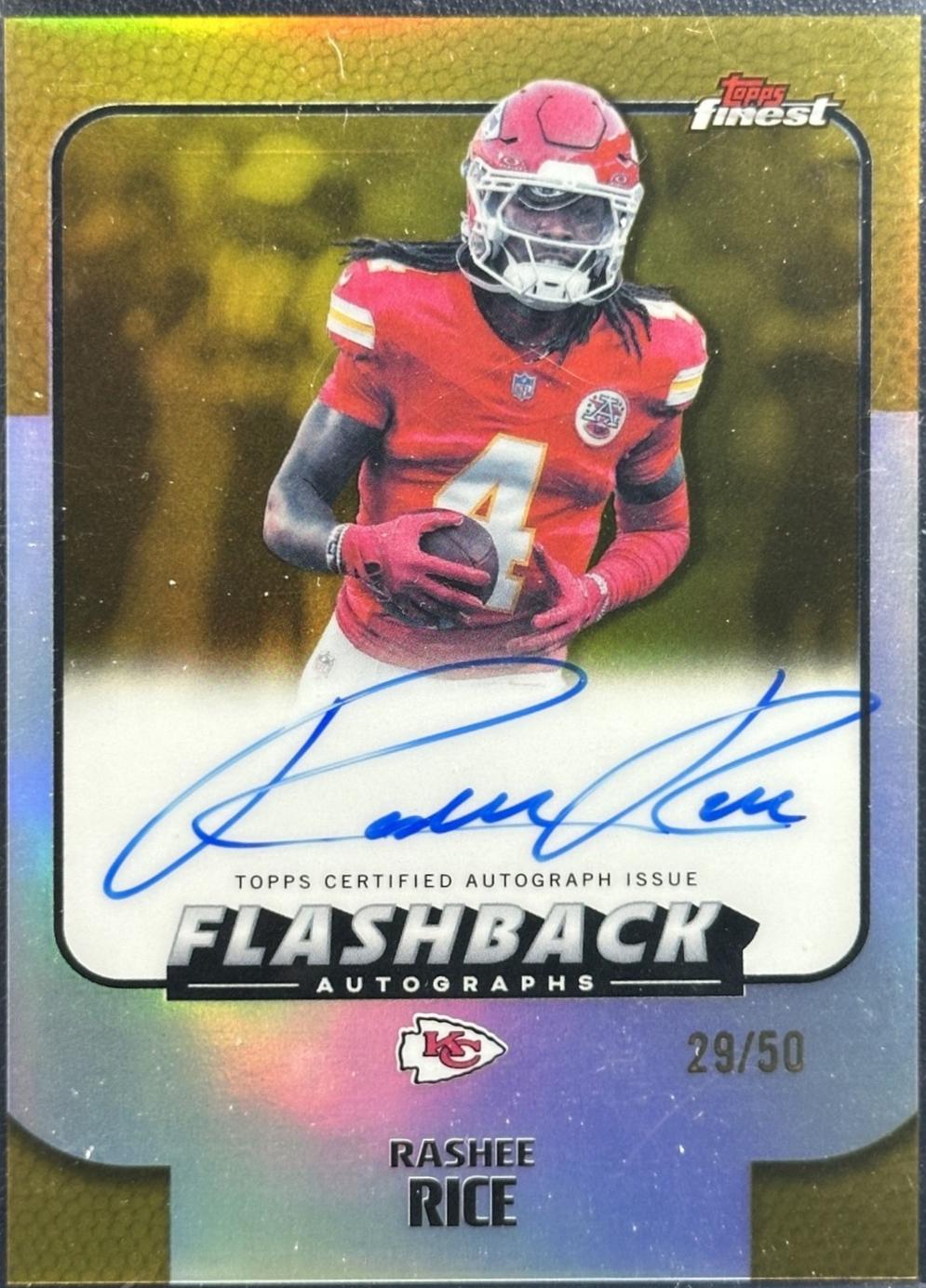 Rashee Rice [Gold Refractor] #FBA-IP