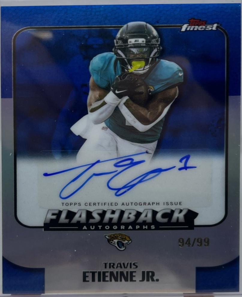 Travis Etienne Jr. [Blue Geometric] #FBA-TEJ