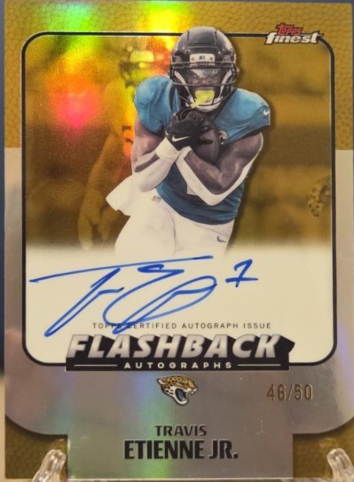 Travis Etienne Jr. [Gold Geometric] #FBA-TEJ