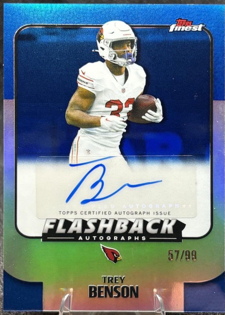 Trey Benson [Blue Refractor] #FBA-TB