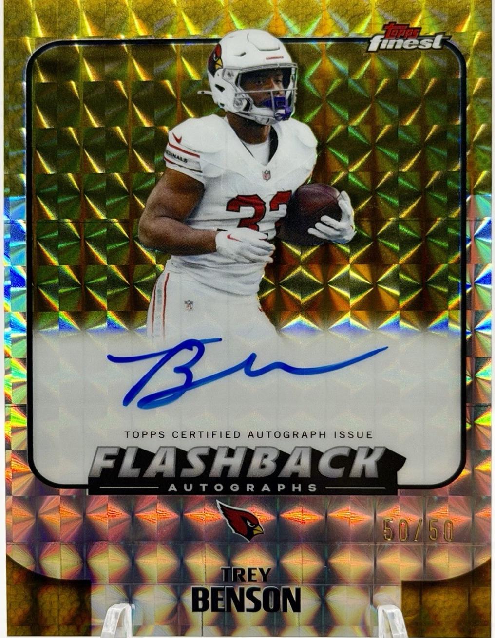 Trey Benson [Gold Refractor] #FBA-TB
