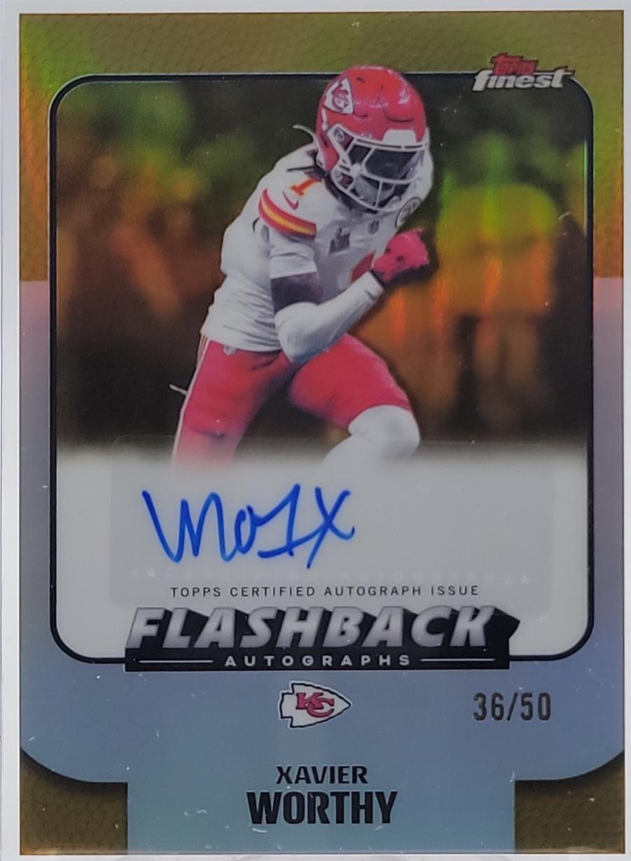 Xavier Worthy [Gold Refractor] #FBA-XW