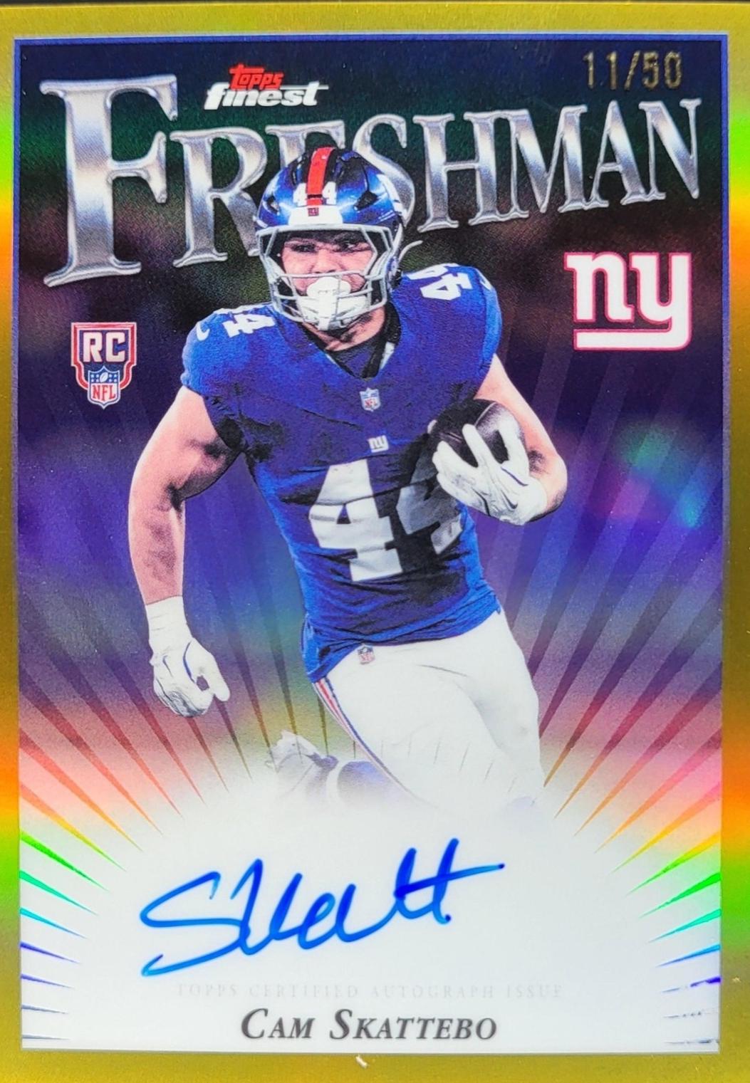 Cam Skattebo [Gold Refractor] #FFA-CS