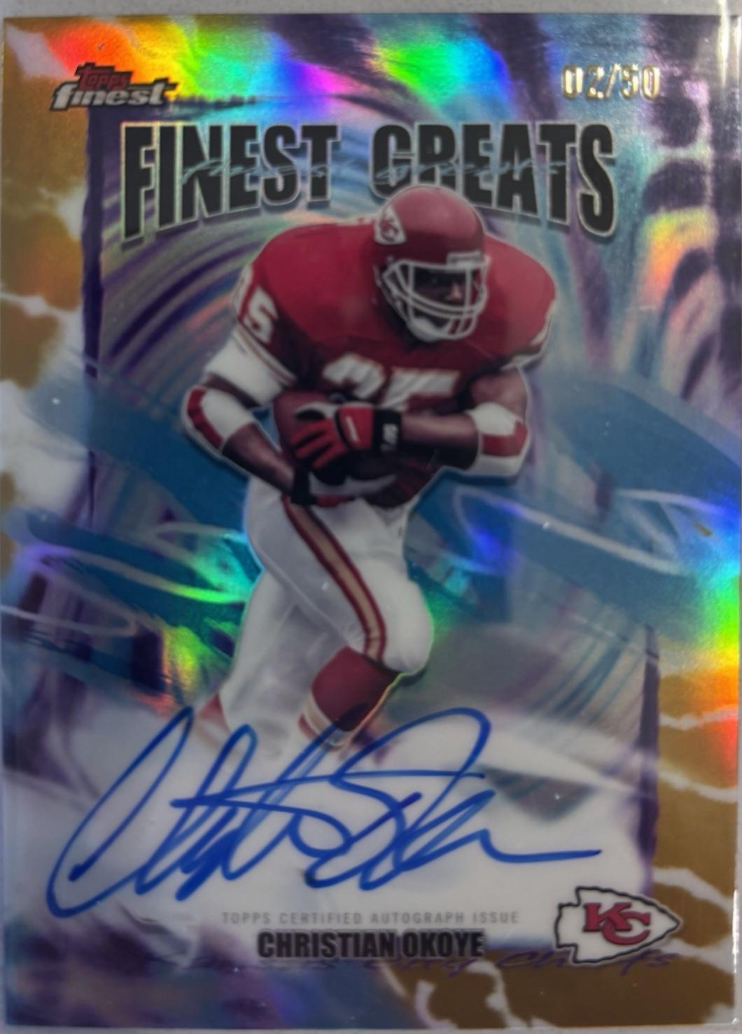 Christian Okoye [Gold Refractor] #FGA-CO