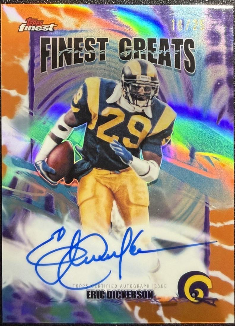 Eric Dickerson [Orange Geometric] #FGA-ED