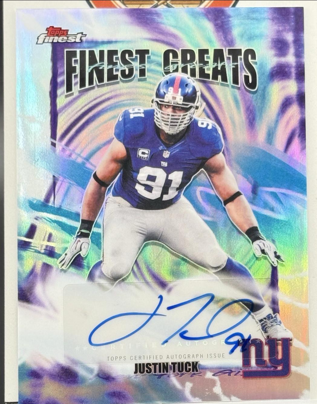Justin Tuck [Refractor] #FGA-JTU