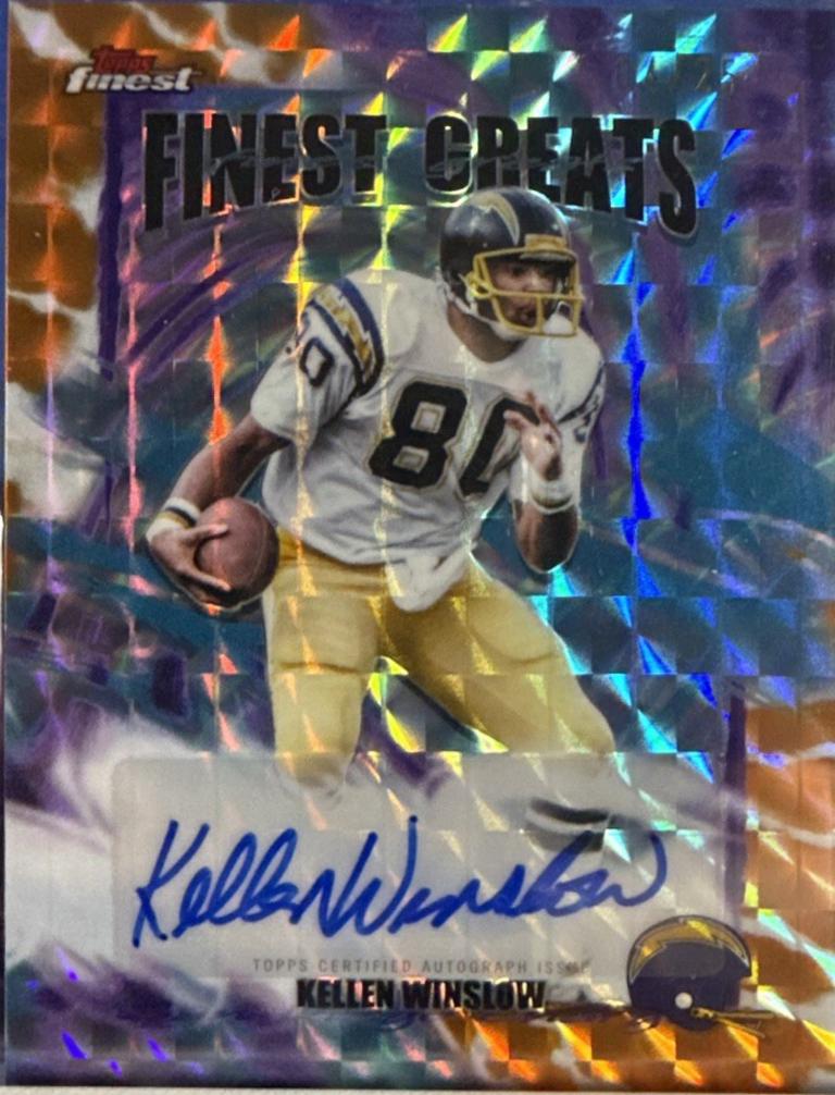 Kellen Winslow [Orange Geometric] #FGA-KW