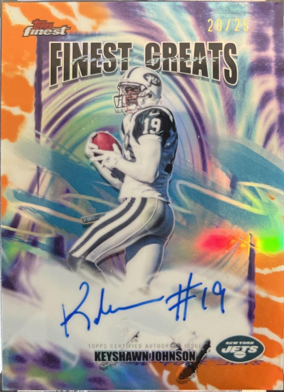 Keyshawn Johnson [Orange Refractor] #FGA-KJ